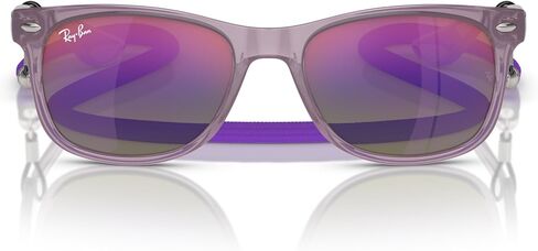 Ray-Ban Child Sunglasses Blue On Orange Frame, Blue Lenses, 48MM in Saudi Arabia