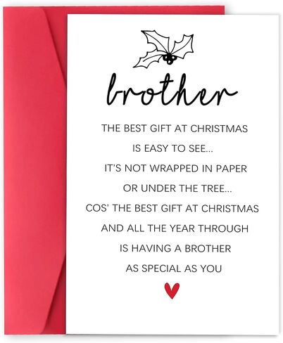 Ziwenhu Sweet Christmas Card, Romantic Greeting for Husband and Wife, Festival Gift for Boyfriend Girlfriend, Premium Quality, Blank Inside in Saudi Arabia