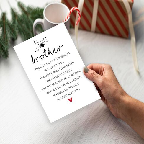 Ziwenhu Sweet Christmas Card, Romantic Greeting for Husband and Wife, Festival Gift for Boyfriend Girlfriend, Premium Quality, Blank Inside in Saudi Arabia