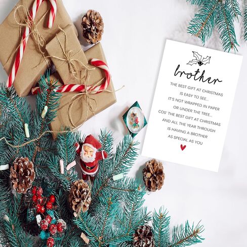 Ziwenhu Sweet Christmas Card, Romantic Greeting for Husband and Wife, Festival Gift for Boyfriend Girlfriend, Premium Quality, Blank Inside in Saudi Arabia