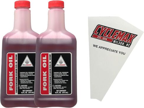 Two Pack Compatible with Honda Fork Oil Suspension Fluid 08208-0010 Contains Two Bottles and a Funnel in Saudi Arabia
