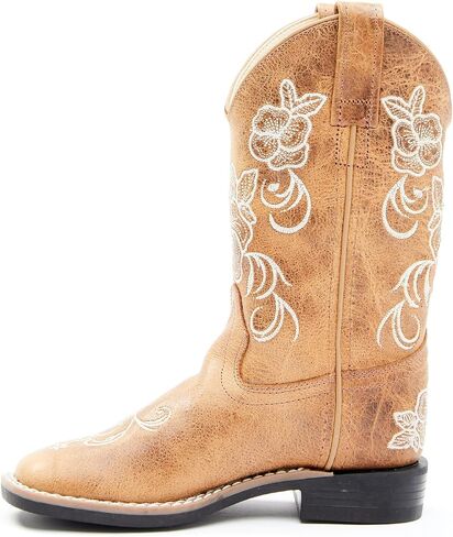 Shyanne Girls 'Lity Lasy Floral Boot Western Boot Broad Square Toe - BBSC1946 in Saudi Arabia