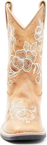 Shyanne Girls 'Lity Lasy Floral Boot Western Boot Broad Square Toe - BBSC1946 in Saudi Arabia