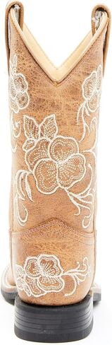 Shyanne Girls 'Lity Lasy Floral Boot Western Boot Broad Square Toe - BBSC1946 in Saudi Arabia