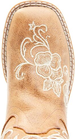 Shyanne Girls 'Lity Lasy Floral Boot Western Boot Broad Square Toe - BBSC1946 in Saudi Arabia