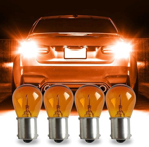 10PCS Car 1156 Turn Signal Light, Mini P21W 1141 High Brightness Stable Filament Brake Light Bulb, 12V 21W BA15S Waterproof Halogen Bulb for Taillight Parking Lights Replacement (Clear) in Saudi Arabia