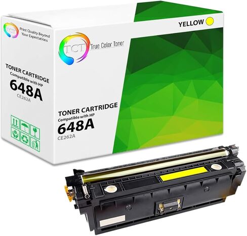 TCT 647A 648A Toner Cartridge 4 Pack - Premium Compatible Replacement for HP 647A 648A CE260A CE261A CE262A CE263A Works With HP Color LaserJet CP4520 CP4025 CP4525 Printer (Black Cyan Magenta Yellow) in Kuwait