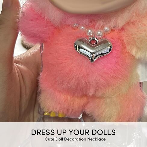 La Boo Boo Doll Doll Netclace سحر الملحقات لدمى 17 سم ، قلادة سلسلة صغيرة من الديكور الدمية (دمية لا تشمل)- الماس in Kuwait