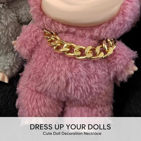 La Boo Boo Doll Doll Netclace سحر الملحقات لدمى 17 سم ، قلادة سلسلة صغيرة من الديكور الدمية (دمية لا تشمل)- الماس in Kuwait