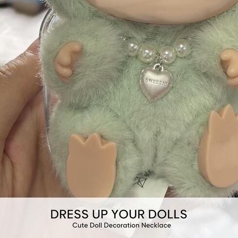 La Boo Boo Doll Doll Netclace سحر الملحقات لدمى 17 سم ، قلادة سلسلة صغيرة من الديكور الدمية (دمية لا تشمل)- الماس in Kuwait
