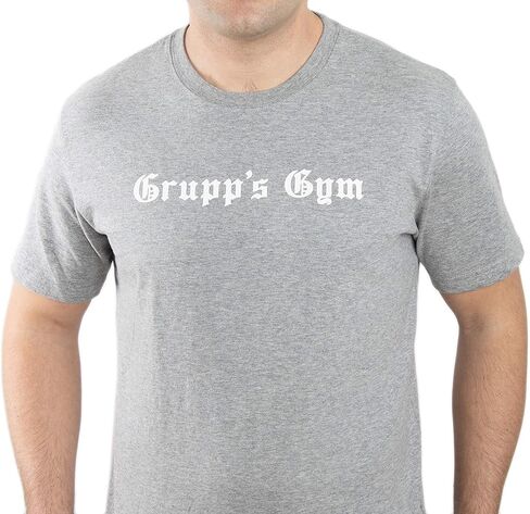 قميص Grupp's Gymnasium Athletic Thirt - Tees Workout Apparel Tees - Gray Mix in Kuwait
