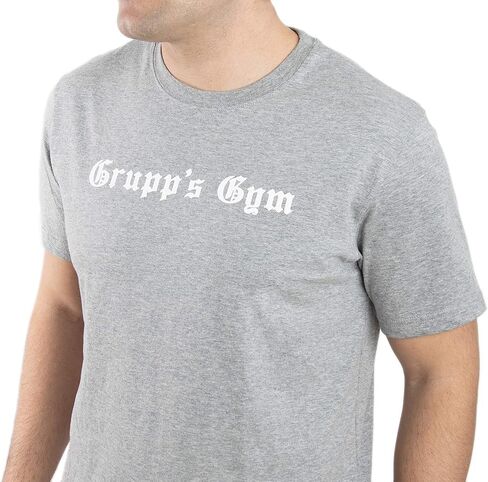 قميص Grupp's Gymnasium Athletic Thirt - Tees Workout Apparel Tees - Gray Mix in Kuwait