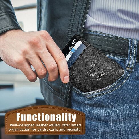 Personalized Initial Card Wallet - Deep 3D Embossed Floral Leather Slim RFID Blocking Holder, Ultra-Thin 0.8cm Custom Monogram Gift for Men & Women (R, Retro Brown) in Saudi Arabia