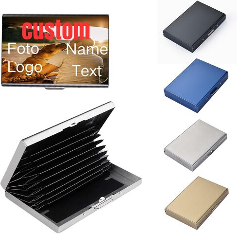 Textured Stainless Steel RFID Card Holder – Anti-Slip Etched Metal Credit Card Case with Unique Chevron Pattern – Slim Wallet for Men & Women (Silver Finish) in Saudi Arabia