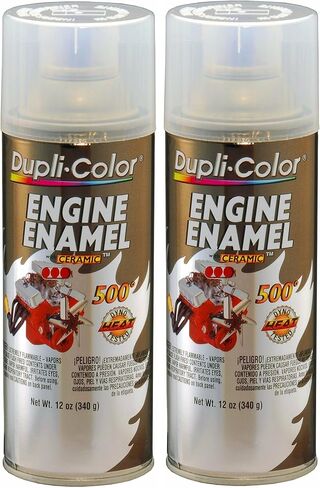 Dupli-Color 12 Ounce Clear Enamel Paint for Engine, High-Gloss, Outdoor Use, Waterproof, Metal Surface, 24 Ounce in Saudi Arabia