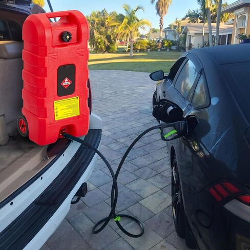 15 Gallon Gas Can, Heavy-Duty Portable Gas Caddy with Wheels, Manual Transfer Pump and 10FT Hose, Fuel Tank Leak-Proof Gas Container for Lawn Mowers, Cars, Boats, ATVs in Saudi Arabia