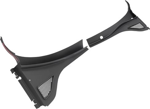 Hecasa Front Wiper Cowl Panel Cover متوافق مع 2012-2020 Volkswagen Passat استبدال 561819403A9B9 561819404A9B9 نافذة ممسحة Cowl Vent Grille سائق بلاستيكي أسود + جانب الركاب. in Kuwait