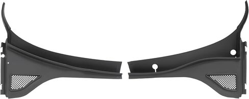 Hecasa Front Wiper Cowl Panel Cover متوافق مع 2012-2020 Volkswagen Passat استبدال 561819403A9B9 561819404A9B9 نافذة ممسحة Cowl Vent Grille سائق بلاستيكي أسود + جانب الركاب. in Kuwait