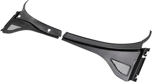 Hecasa Front Wiper Cowl Panel Cover متوافق مع 2012-2020 Volkswagen Passat استبدال 561819403A9B9 561819404A9B9 نافذة ممسحة Cowl Vent Grille سائق بلاستيكي أسود + جانب الركاب. in Kuwait