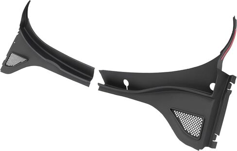 Hecasa Front Wiper Cowl Panel Cover متوافق مع 2012-2020 Volkswagen Passat استبدال 561819403A9B9 561819404A9B9 نافذة ممسحة Cowl Vent Grille سائق بلاستيكي أسود + جانب الركاب. in Kuwait
