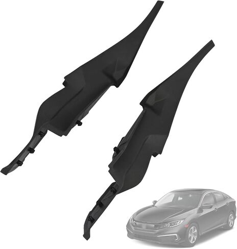 2Pcs Front Windshield Wiper Cowl Top Cover Trim Panel 74220-TEA-T00, 74270-TEA-T00 Compatible with Honda Civic 2017 2018 2019 2020 2021 Windshield Wiper Side Cowl Extension Trim Cover in Saudi Arabia