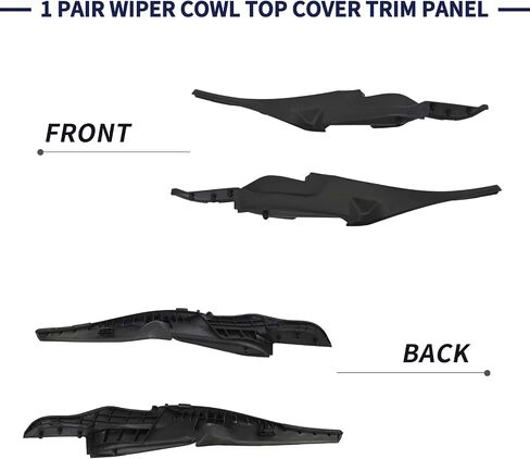 2Pcs Front Windshield Wiper Cowl Top Cover Trim Panel 74220-TEA-T00, 74270-TEA-T00 Compatible with Honda Civic 2017 2018 2019 2020 2021 Windshield Wiper Side Cowl Extension Trim Cover in Saudi Arabia