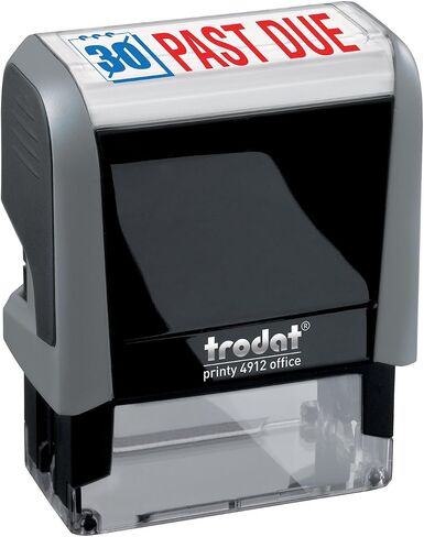 Trodat Stamp 4912 Office Printy with English Text Confidential – Self Inking, Red and Blue Ink, Impression Size 3/4" x 1-7/8" in Saudi Arabia