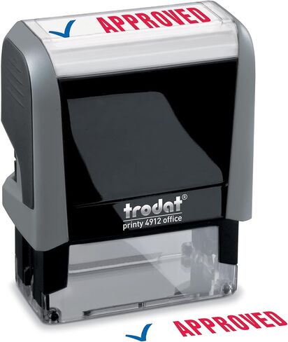 Trodat Stamp 4912 Office Printy with English Text Confidential – Self Inking, Red and Blue Ink, Impression Size 3/4" x 1-7/8" in Saudi Arabia