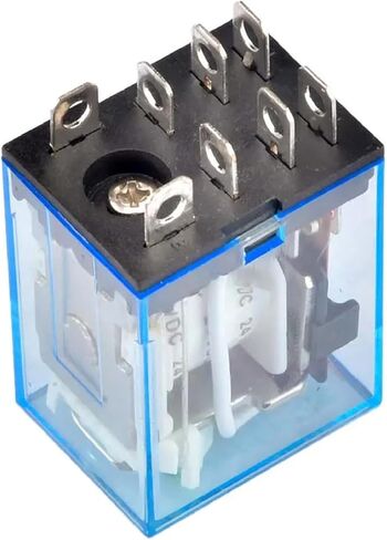 LY2NJ HH62P 10A DPDT RELAY ELECTOMAGNETIC RELAY 8 مع مؤشر LED 12V 24V DC 110V 220V AC الغرض العام التتابع الجزئي المطلي بالفضة نوع المقبس in Kuwait