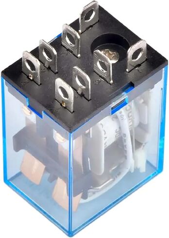 LY2NJ HH62P 10A DPDT RELAY ELECTOMAGNETIC RELAY 8 مع مؤشر LED 12V 24V DC 110V 220V AC الغرض العام التتابع الجزئي المطلي بالفضة نوع المقبس in Kuwait