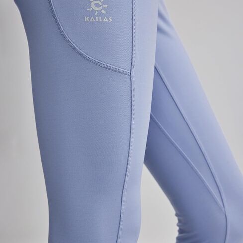 Kailas Capri Yoga Pants Leggings Women with gobicets High Chered Tummy Control Workout Gym in Kuwait