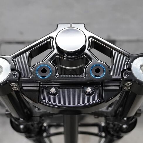 Mofun Handlebar Riser Lithings CNC Solid Billet متوافق مع Harley Touring Electra Road Street Glide Road King 1983-2024 ، Fit Softail Fat Boy Slim Low Rider 2018-2024 Black in Saudi Arabia