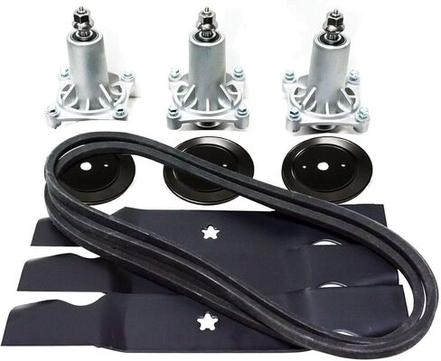 54" Deck Rebuild Kit Fits Craftsman 187292 153535 187256 196103 3 3/4"-Center to Center Double Hex Id-Pulley Specifications .187"-Thickness 7 1/2"-Height in Saudi Arabia