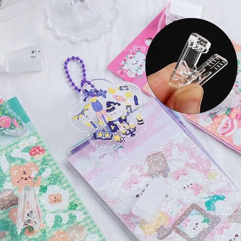 36pcs Clear Plastic Clips for Hanging Photos Light Small Binder Clips for Hanging Tapestry,Pictures, Paper, Posters Display,Mini Clothespins,Transparent Clips for Home Office Decor in Saudi Arabia
