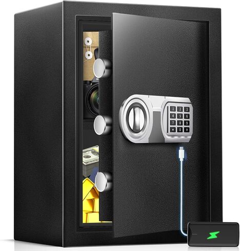 صندوق نقود آمن للتعامل مع الأموال، صندوق نقود قفل مع صينية عملات معدنية قابلة للإزالة، صندوق نقود معدني للنقود مع قفل مفتاح، صندوق أمان محمول بمقبض in Kuwait