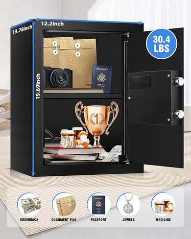 صندوق نقود آمن للتعامل مع الأموال، صندوق نقود قفل مع صينية عملات معدنية قابلة للإزالة، صندوق نقود معدني للنقود مع قفل مفتاح، صندوق أمان محمول بمقبض in Kuwait