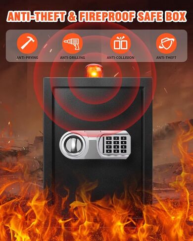 صندوق نقود آمن للتعامل مع الأموال، صندوق نقود قفل مع صينية عملات معدنية قابلة للإزالة، صندوق نقود معدني للنقود مع قفل مفتاح، صندوق أمان محمول بمقبض in Kuwait