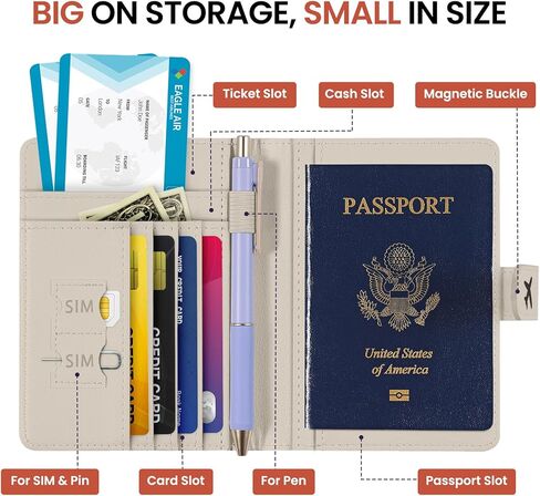 2 علامات الأمتعة حزمة لحقائب و RFID حظر جواز السفر لحساب أساسيات السفر in Kuwait