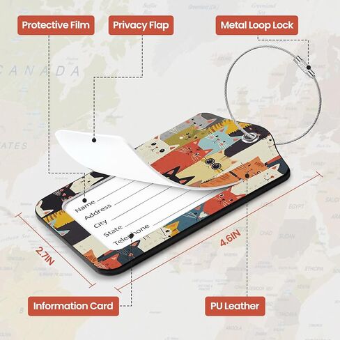 2 علامات الأمتعة حزمة لحقائب و RFID حظر جواز السفر لحساب أساسيات السفر in Kuwait