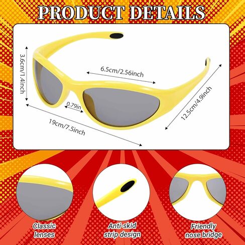 Honic 5 Pcs Halloween Wrestler Costume Kit Include Kerchief Moustache Bracers Glasses and Necklace for Men Wrestler Dress up in Kuwait