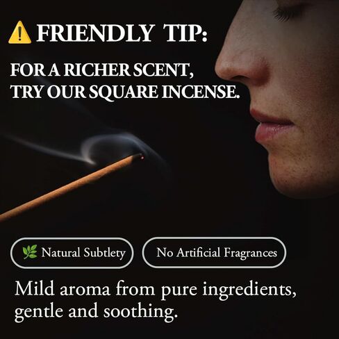 Innergy Luxury Peach Blossom Bisense Sticks - 100 ٪ رائحة الأزهار الطبيعية للهدوء والرومانسية والنوم | خشب الصندل الصديق للبيئة و Agarwood Blend | 150 عصا (62+ ساعة) مع حامل النحاس in Kuwait