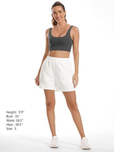 Stelle Women's Drawstring Sweat Shorts Comfy Elastic Shorts Workout Lounge Shorts with Pockets in Saudi Arabia