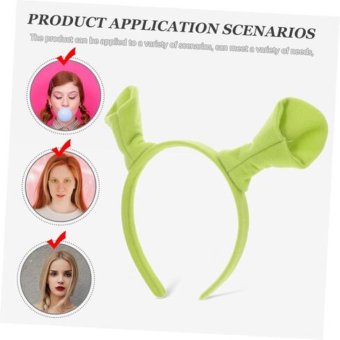 Pretyzoom 12pcs عصابات الرأس كرتون الغول الأذنين الأطواق شعر لجميع القديسين Cosplay ملاءمة للبالغين للحفلات والأحداث تحت عنوان in Saudi Arabia