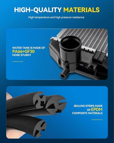 PHILTOP CU2951 Engine Coolant Aluminum Radiator for 2007-2016 Patriot, 2007-2016 Compass, 2008-2014 Avenger, 2011-2014 200, 2007-2012 Caliber, 2007-2010 Sebring in Saudi Arabia