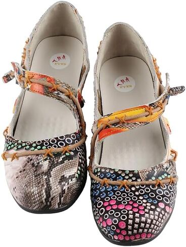 TMA EYES Stylish Color-Block Flat Sandals with Random Prints and Buckle in Saudi Arabia