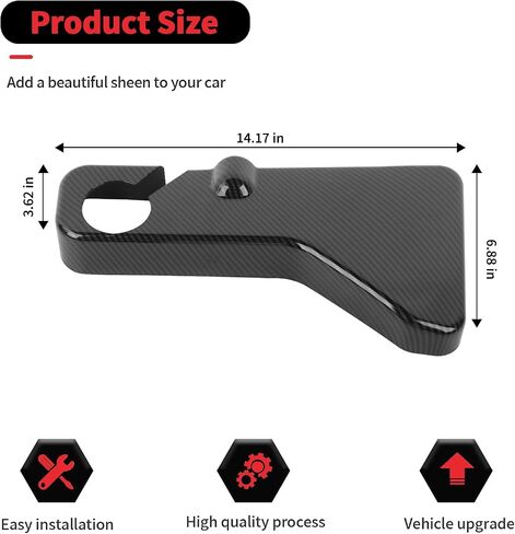 RT-TCZ Coolant Tank Cover Engine Trim Accessories for Dodge Charger/Challenger 2011-2024,for Chrysler 300C 2011-2024 (Carbon Fiber) in Saudi Arabia