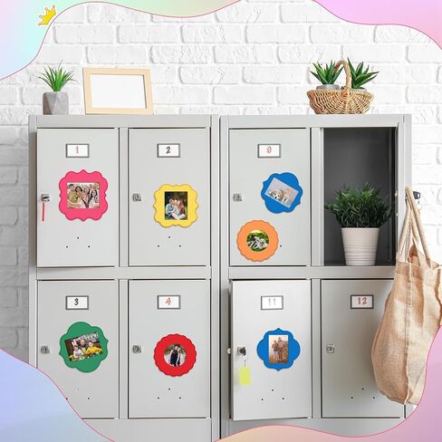 Kingdder 6 PCS إطار الصورة المغناطيسية ، 4 × 5 بوصة إطارات صور مغناطيسية قابلة لإعادة الاستخدام للثلاجة مع الحدود المتموجة ، ومغناطيس الثلاجة للصور المناسبة المنزلية والمدرسة والمكتب in Saudi Arabia
