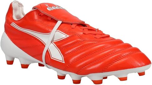Diadora Mens Brasil Elite Tech T Italy LPX Firm Ground Coits Cleats - Red in Saudi Arabia