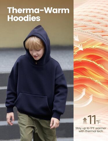 Hoodie Patpat Boys الحراري-نسيج من ذا سوبووفر جيب الكنغر ، لونه ، لونه ، لونه من 6 إلى 12 عامًا in Kuwait