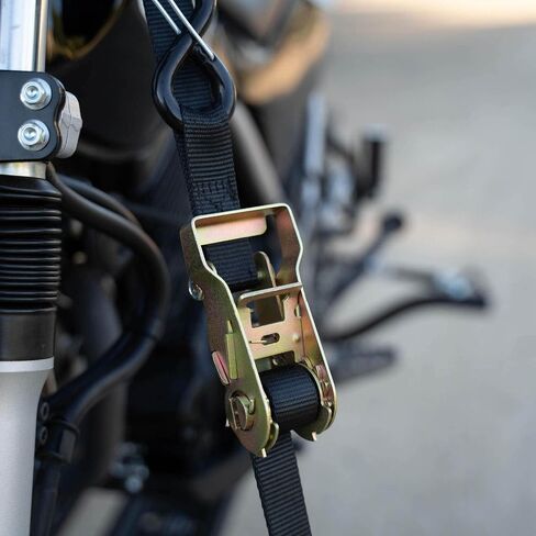Mototote Safeloop Ratcheting Tie Downs (3،400 رطل. الحد الأقصى للحمل) - الأشرطة المبتكرة ، قفل للدراجات النارية والدراجات الكهربائية in Saudi Arabia